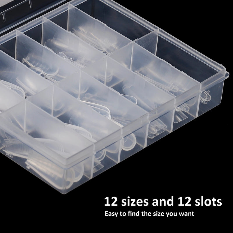 120PCS Clear Dual Forms for Poly Gel – Stiletto & Coffin Nail Extension Moulds