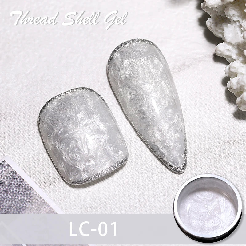 LILYCUTE 8ml Pink Dried Flower Gel Nail Polish – Natural Flower Fairy Nail Art & More
