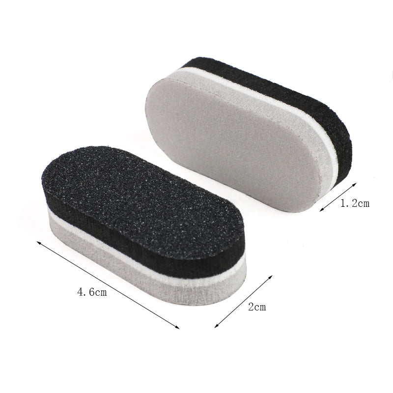 50pcs/lot Mini Sponge Nail File 100/180 Colorful Nail Buffer Double Sided Sanding Buffer Cuticle