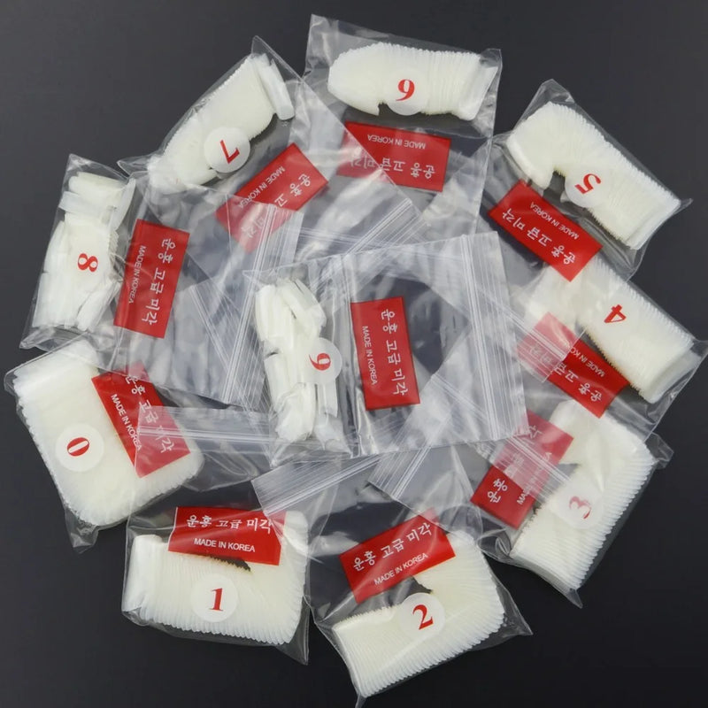 500pcs Half Cover False Nails Press on Nails Tips Clear Acrylic Nails 10 Sizes  for Nail Salons DIY