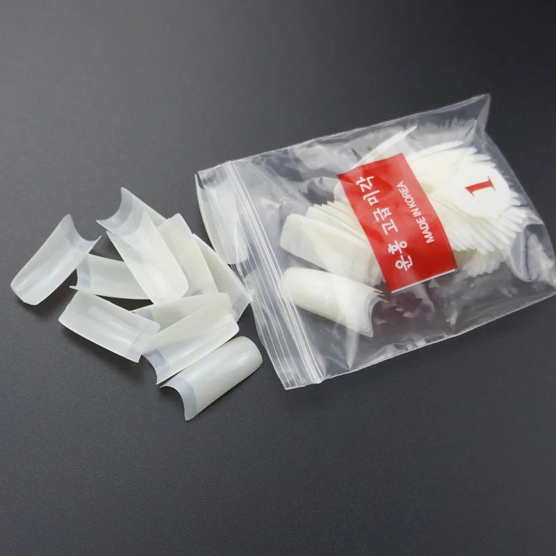 500pcs Half Cover False Nails Press on Nails Tips Clear Acrylic Nails 10 Sizes  for Nail Salons DIY