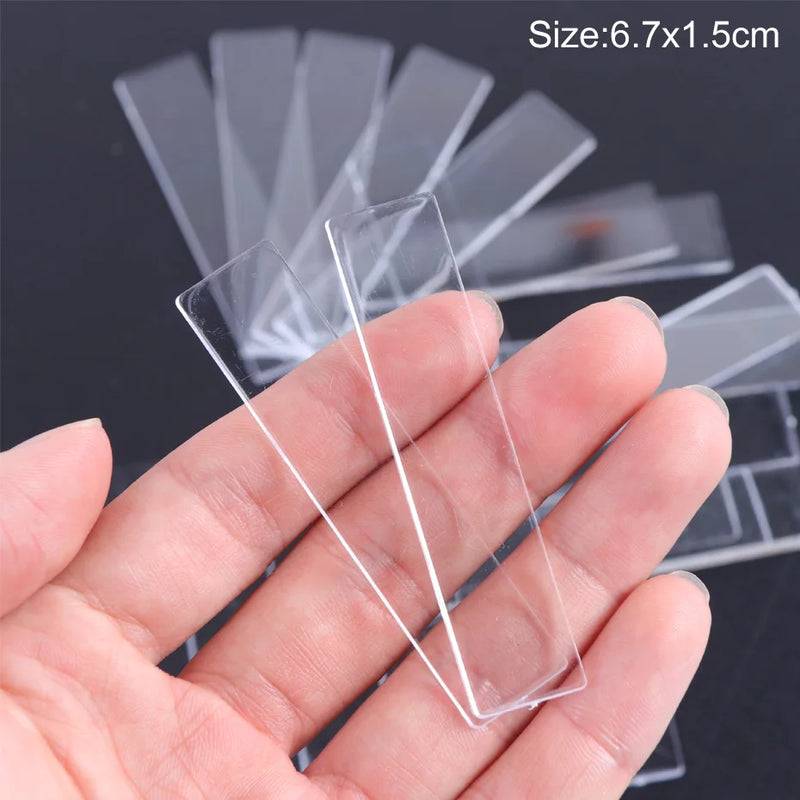 1 Set False Nail Tips Nail Art Display Stand Transparent Practice Acrylic Gel Polish Holder Strip