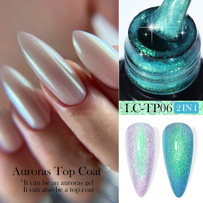 LILYCUTE 7ml Platinum Cat Eye Gel Polish – Rose Gold Foil Effect, Magnetic UV Gel for Nail Art