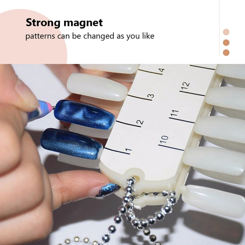11Pcs Set Magnet Plate Wand Board Nail Art Tool for DIY Magic 3D Magnetic Polish Cats Eyes