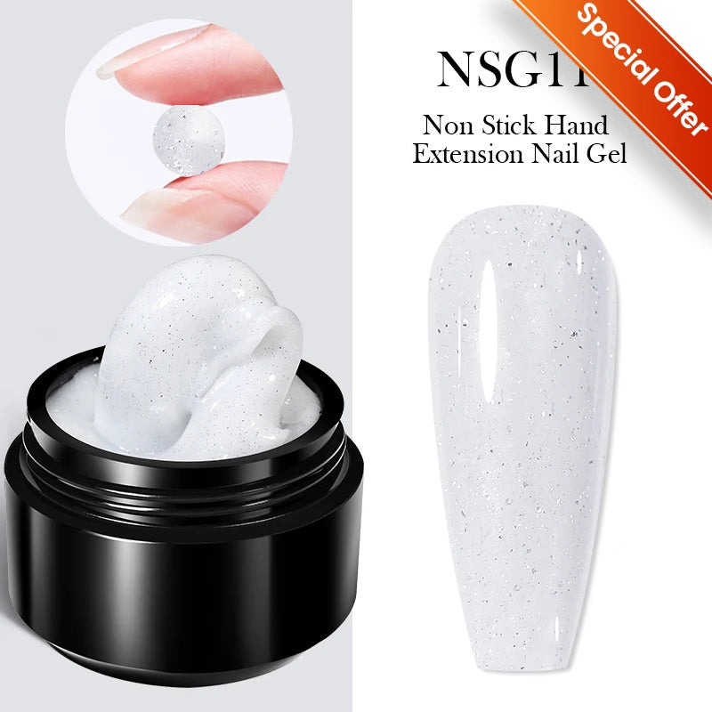 BORN PRETTY 30ml Milky Coloured Hard Gel – Jelly Nail Extension UV Gel for Nail Art