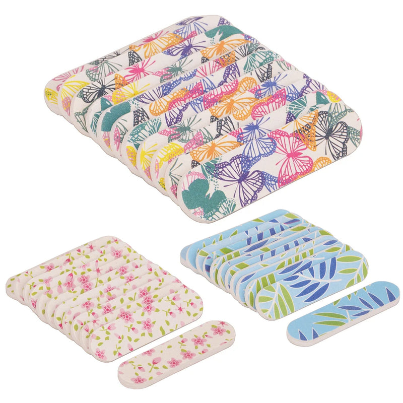10pcs Disposable Double-Sided Nail Files – Travel-Size Emery Boards for Manicure & Pedicure