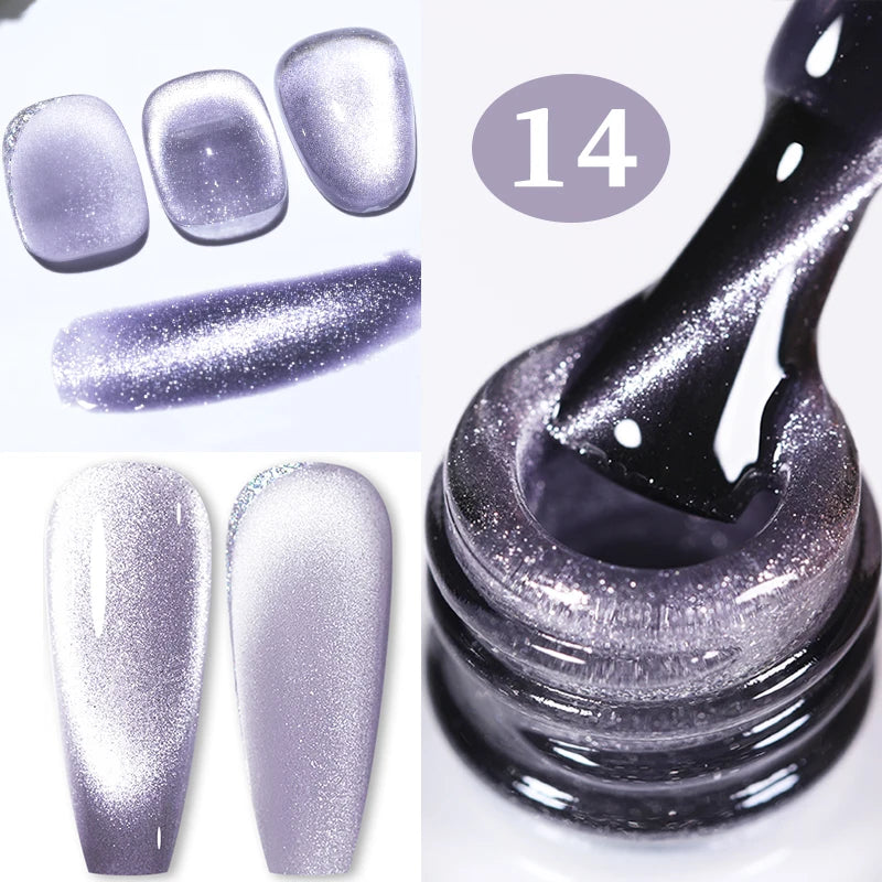 BORN PRETTY Auroras Cat Magnetic Gel Nail Polish 10ml – Semi-Permanent Jelly Glass Effect