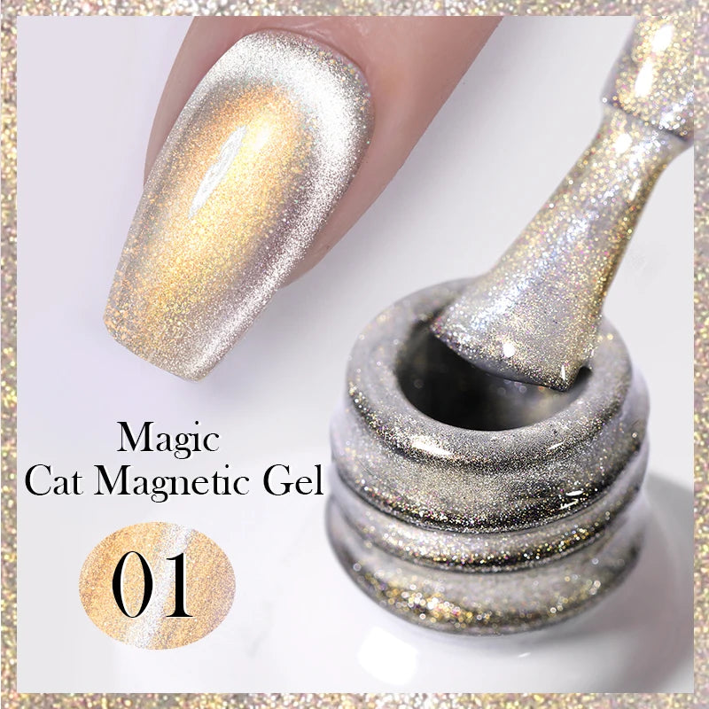 BORN PRETTY Auroras Cat Magnetic Gel Nail Polish 10ml – Semi-Permanent Jelly Glass Effect