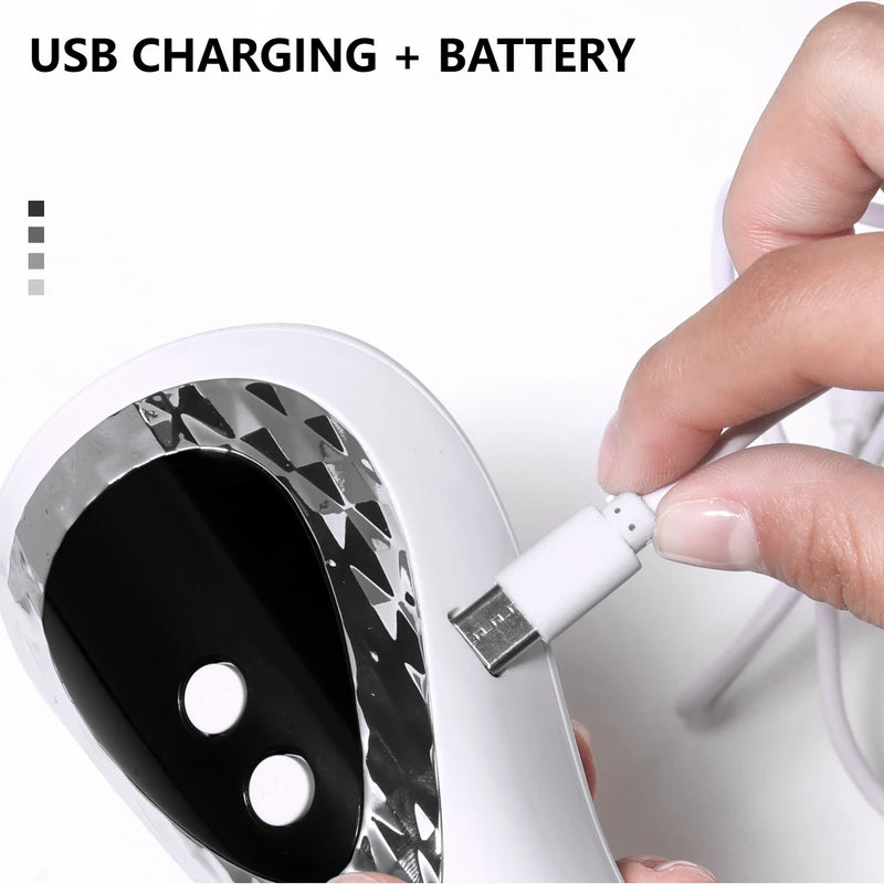 Handheld UV LED Lamp For Nails Drying Lamp Rechargeable Mini Manicure Lamp Nail Dryer For Gel Polish