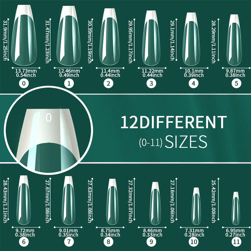 Nailpop 120pcs Soft Gel Nail Tips – Short Almond, Coffin & Square Shapes
