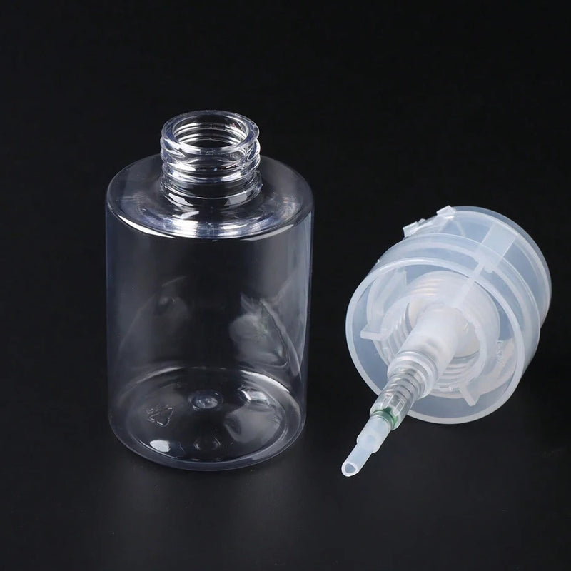 100ml Nail Polish Remover Bottle – Refillable Press Pump Dispenser for Manicure & Makeup Cleaning