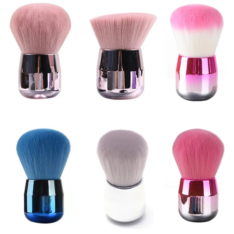 1PC Professional Nail Art Mushroom Brush – Round Paint Gel Dust Cleaning & Makeup Brush