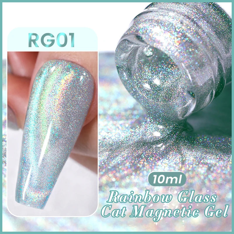 BORN PRETTY Auroras Cat Magnetic Gel Nail Polish 10ml – Semi-Permanent Jelly Glass Effect
