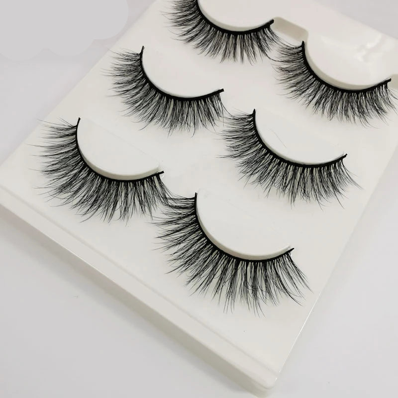 YSDO Half Eyelashes – Natural & Fluffy 3D Cat Eye Lashes (3/10 Pairs)