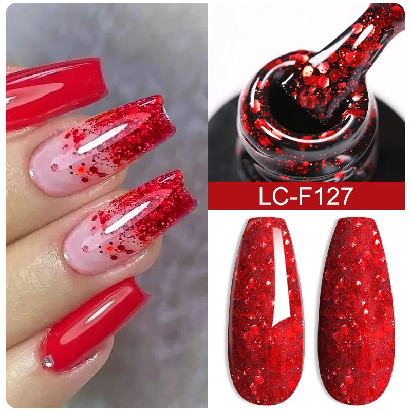 LILYCUTE 7ml Platinum Cat Eye Gel Polish – Rose Gold Foil Effect, Magnetic UV Gel for Nail Art