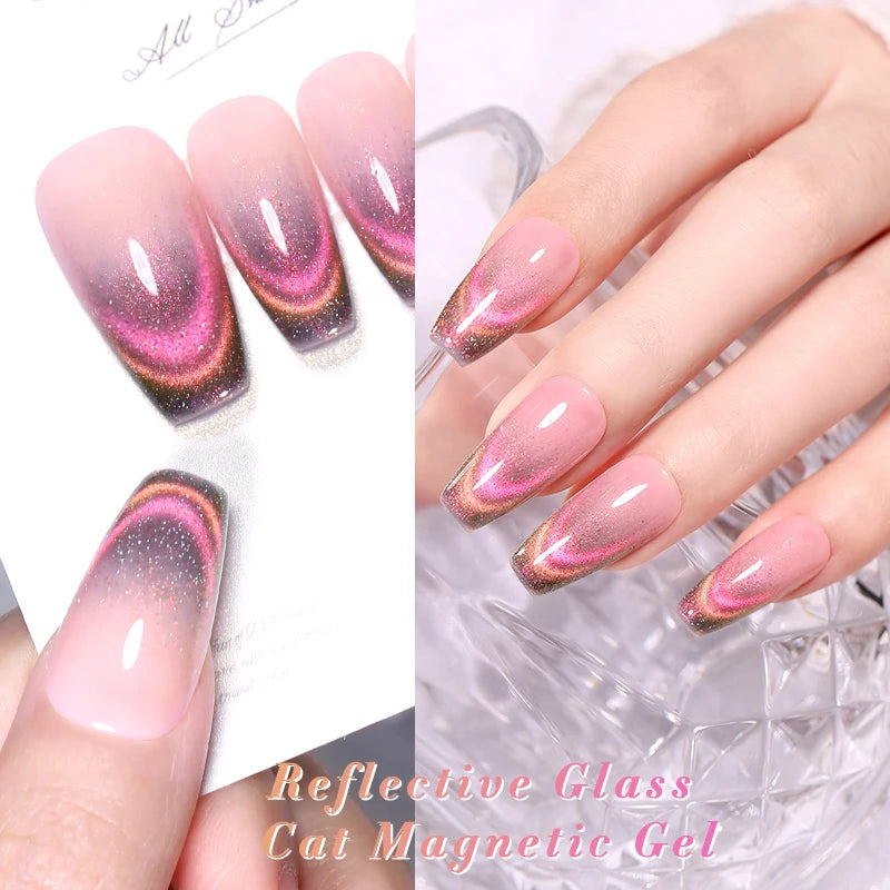 BORN PRETTY Auroras Cat Magnetic Gel Nail Polish 10ml – Semi-Permanent Jelly Glass Effect