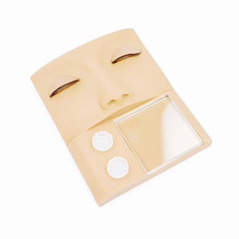 Eyelash Extension Mannequin Head with Removable Eyelashes – Training for Lash Grafting & Makeup Practice