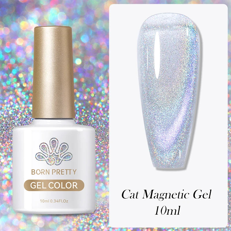 BORN PRETTY Auroras Cat Magnetic Gel Nail Polish 10ml – Semi-Permanent Jelly Glass Effect