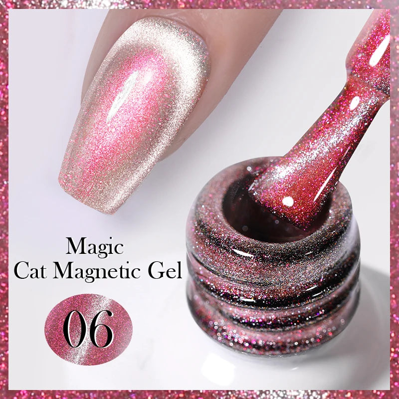 BORN PRETTY Auroras Cat Magnetic Gel Nail Polish 10ml – Semi-Permanent Jelly Glass Effect