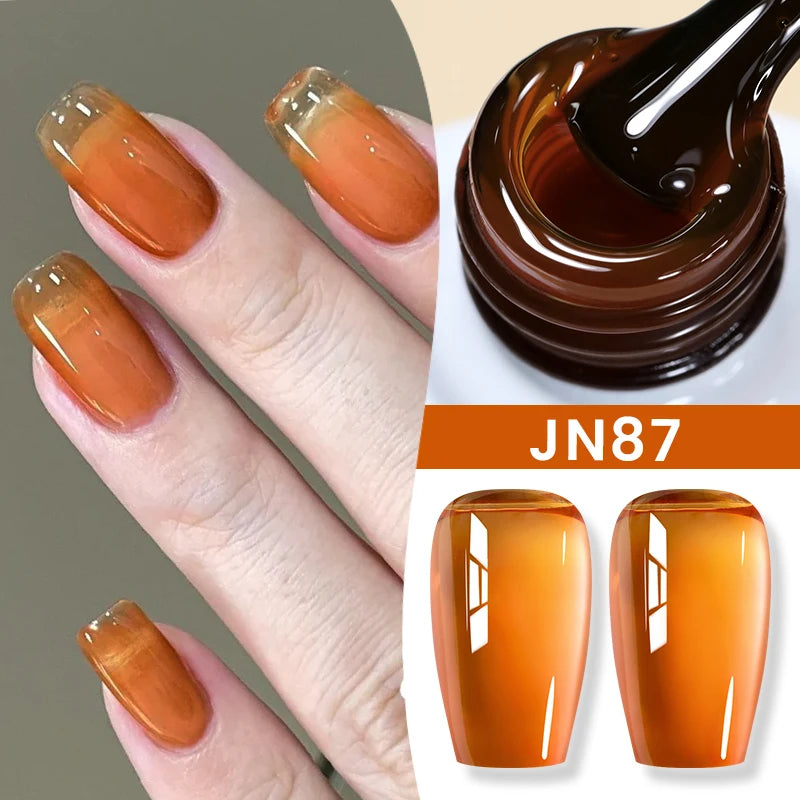 BORN PRETTY 10ml Milky White Jelly Nude Gel Nail Polish – White Translucent Soak Off Gel