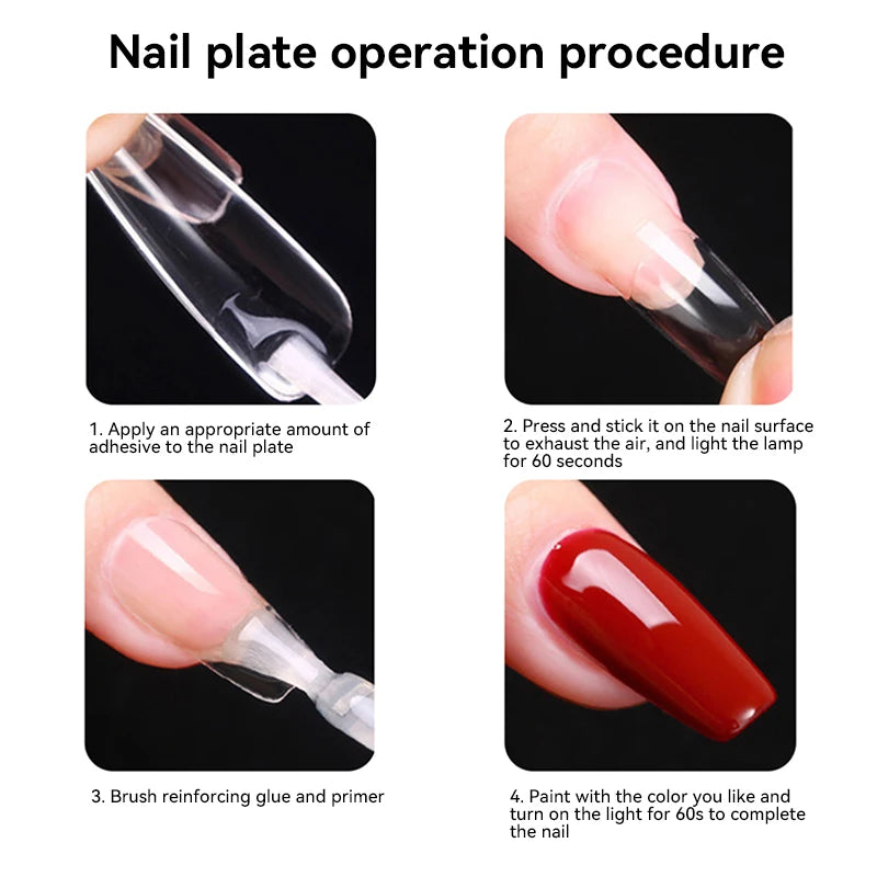 550pcs Soft Gel Nail Tips Set – Full Cover Matte Press-On Tips in Almond & Coffin Shapes