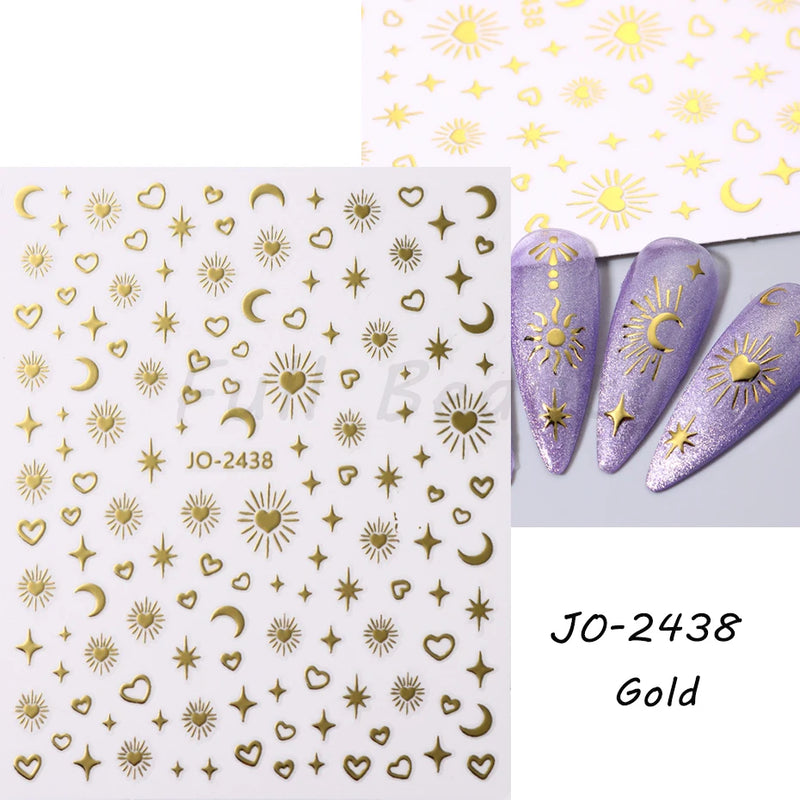 Cute 3D Cartoon Animal Nail Stickers – Dog, Cat & Bunny & More Self-Adhesive Manicure Decals
