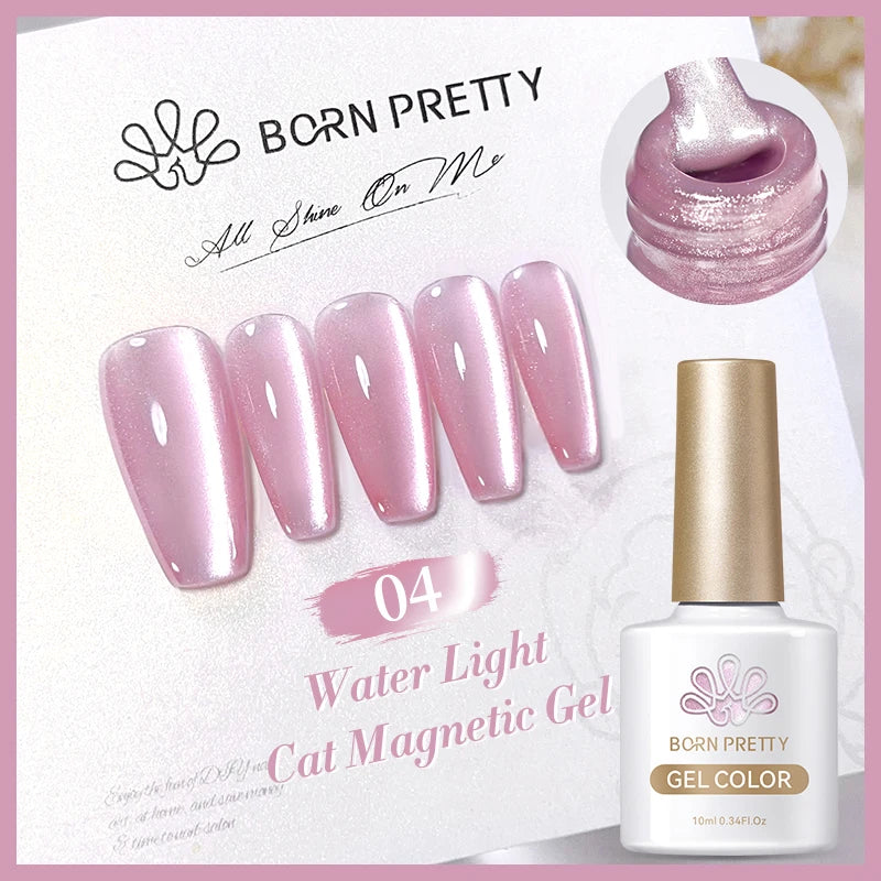 BORN PRETTY Auroras Cat Magnetic Gel Nail Polish 10ml – Semi-Permanent Jelly Glass Effect