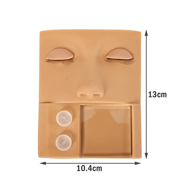 Eyelash Extension Mannequin Head with Removable Eyelashes – Training for Lash Grafting & Makeup Practice