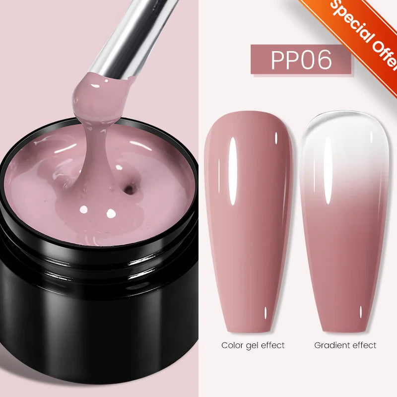 BORN PRETTY 30ml Milky Coloured Hard Gel – Jelly Nail Extension UV Gel for Nail Art