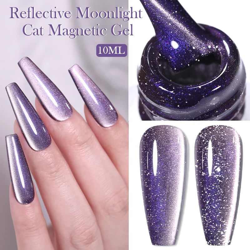 BORN PRETTY Auroras Cat Magnetic Gel Nail Polish 10ml – Semi-Permanent Jelly Glass Effect