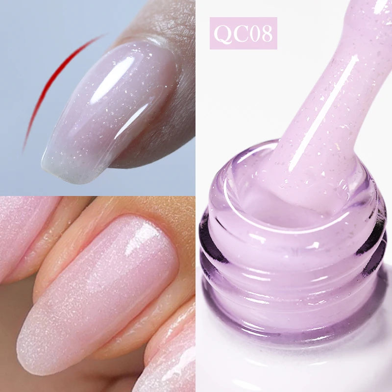BORN PRETTY 10ml Milky White Jelly Nude Gel Nail Polish – White Translucent Soak Off Gel