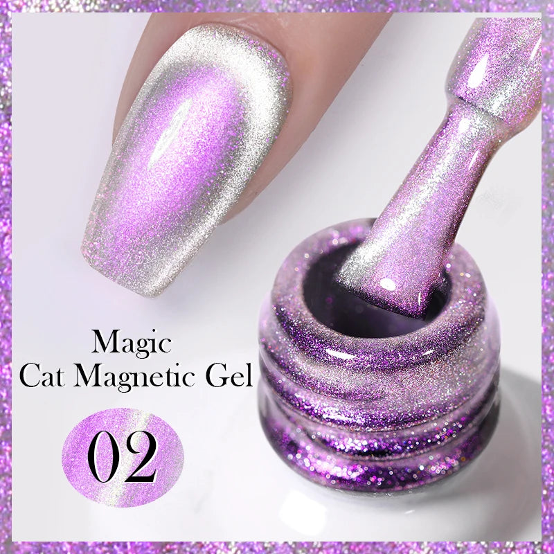 BORN PRETTY Auroras Cat Magnetic Gel Nail Polish 10ml – Semi-Permanent Jelly Glass Effect