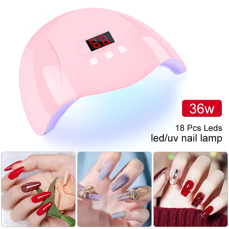 Nail Dryer Machine Portable USB Cable Home Use Nail Lamp For Drying Curing Nails Varnish 18pcs Beads