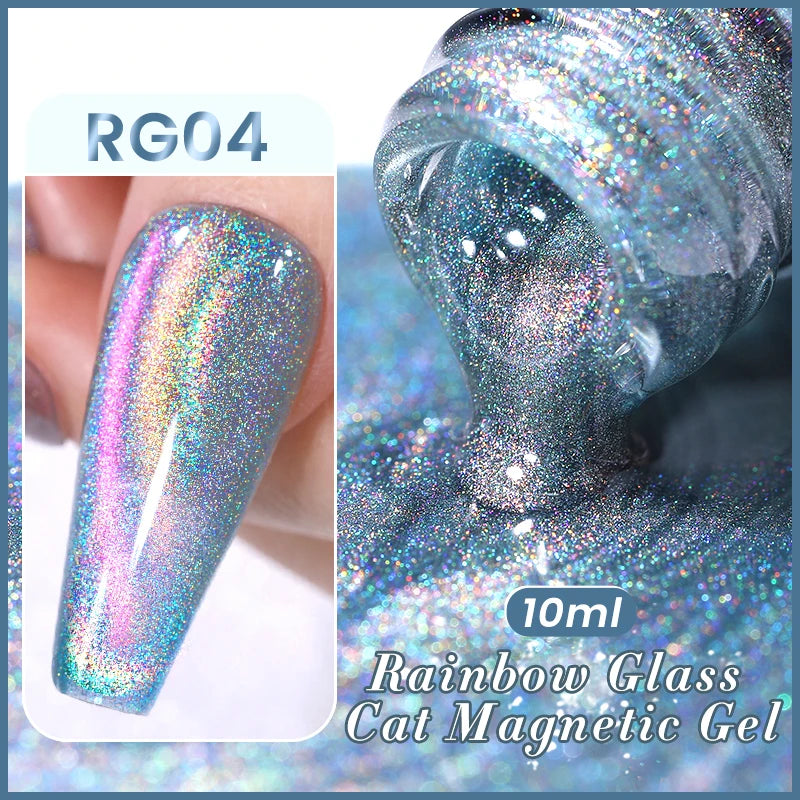 BORN PRETTY Auroras Cat Magnetic Gel Nail Polish 10ml – Semi-Permanent Jelly Glass Effect