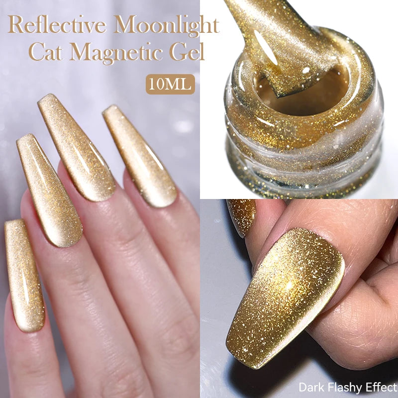 BORN PRETTY Auroras Cat Magnetic Gel Nail Polish 10ml – Semi-Permanent Jelly Glass Effect