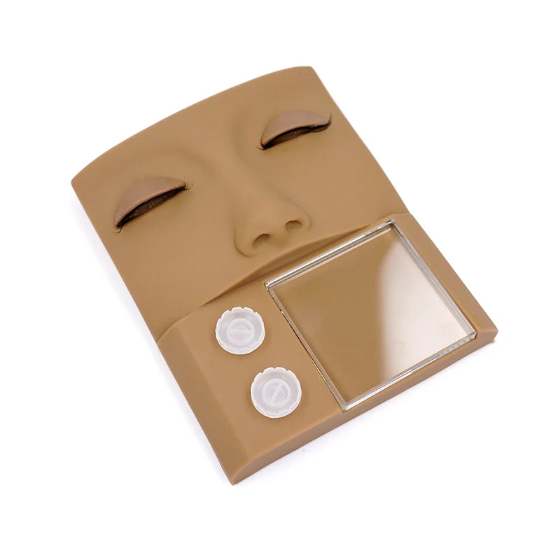Eyelash Extension Mannequin Head with Removable Eyelashes – Training for Lash Grafting & Makeup Practice