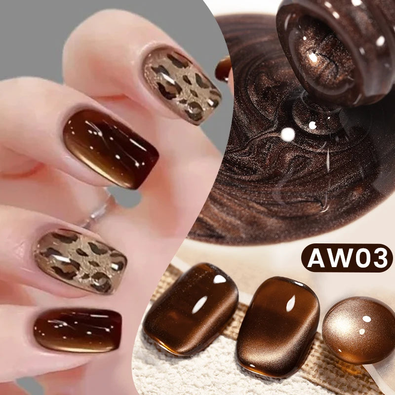 BORN PRETTY Auroras Cat Magnetic Gel Nail Polish 10ml – Semi-Permanent Jelly Glass Effect