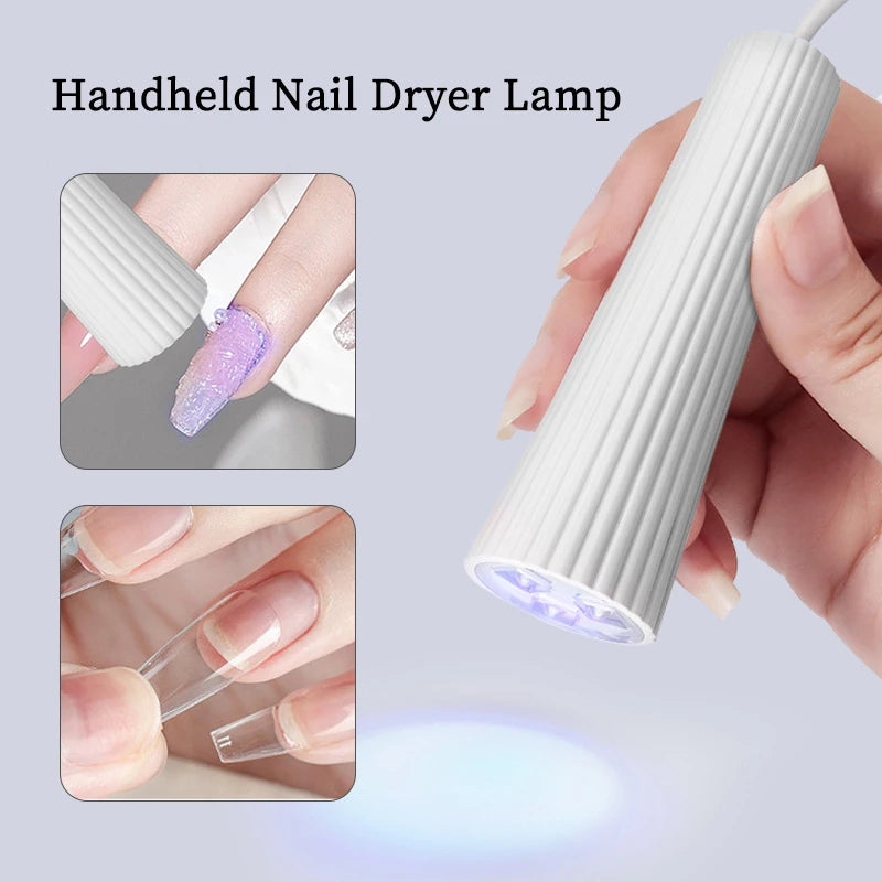 3W Portable Mini UV Nail Lamp – USB-Powered Manicure Dryer for Quick Gel Curing