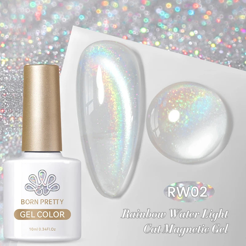 BORN PRETTY Auroras Cat Magnetic Gel Nail Polish 10ml – Semi-Permanent Jelly Glass Effect