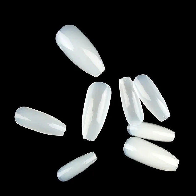 500pcs Half Cover False Nails Press on Nails Tips Clear Acrylic Nails 10 Sizes  for Nail Salons DIY