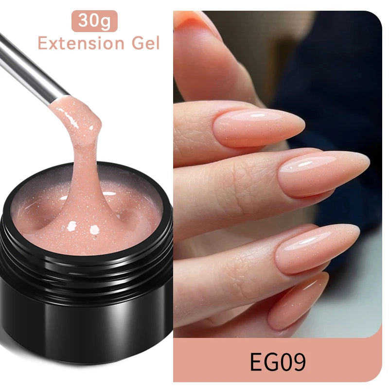 BORN PRETTY 30ml Milky Coloured Hard Gel – Jelly Nail Extension UV Gel for Nail Art