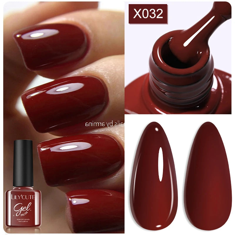 LILYCUTE 7ml Super Bright Metallic Gel Polish – Silver Mirror Effect