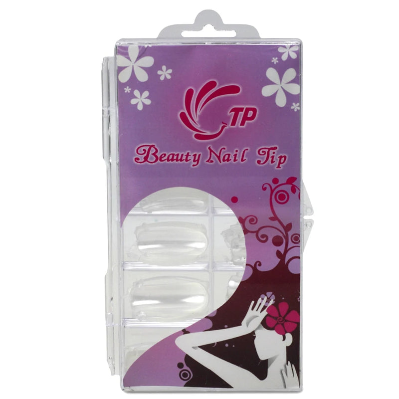 120PCS Clear Dual Forms for Poly Gel – Stiletto & Coffin Nail Extension Moulds